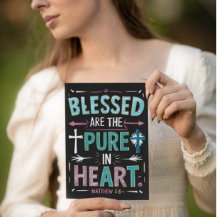 Erleuchtende Worte inmitten eines Kreuzes Postkarte