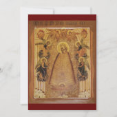 Erleuchter der Mutter Gottes Gebetskarte Dankeskarte (Vorderseite)