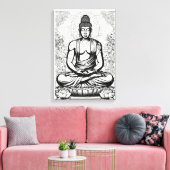 Erleuchtete Essenz Leinwanddruck (Insitu (Wohnzimmer))