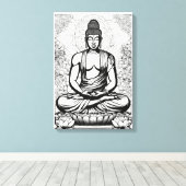 Erleuchtete Essenz Leinwanddruck (Insitu (Holzboden))