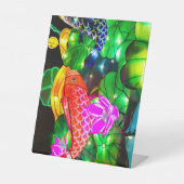 Erleuchtete Koi Sockelschild (Vorderseite)