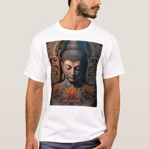 Erleuchtete Visionen: Der Buddha-Symbol-T - Shirt