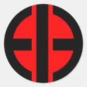 Erleuchteter Bastardlogo-Aufkleber Runder Aufkleber (Vorderseite)