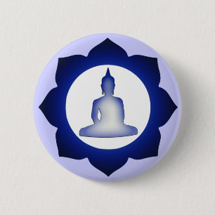 Erleuchteter Buddha Button