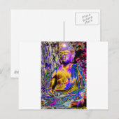 Erleuchteter Buddha Postkarte (Vorne/Hinten)