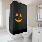 Erleuchteter Jack O Lantern Duschvorhang (Beispiel)