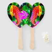 Erleuchteter Koi Fächer (Vorne und Hinten)