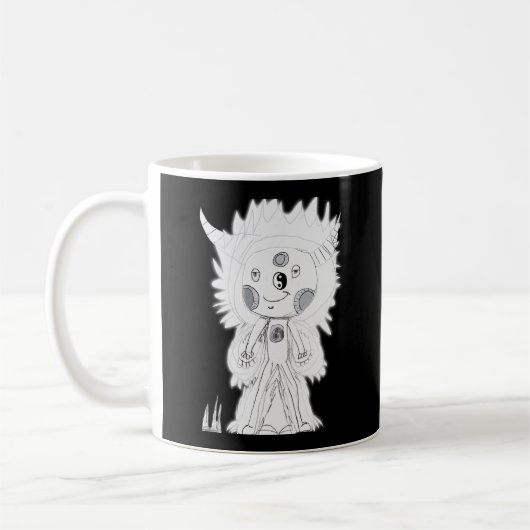 Erleuchteter Mondwächter Kaffeetasse (Links)