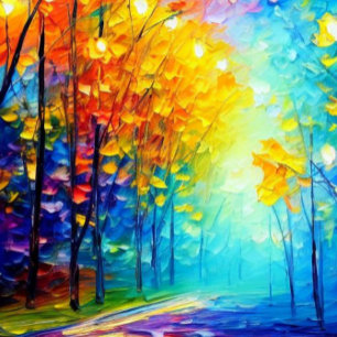 Erleuchteter Pfad Leinwanddruck