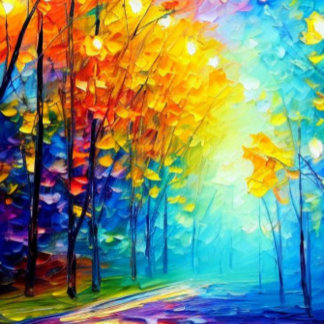 Erleuchteter Pfad Leinwanddruck