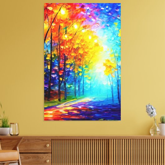 Erleuchteter Pfad Leinwanddruck (Insitu (Wohnzimmer))