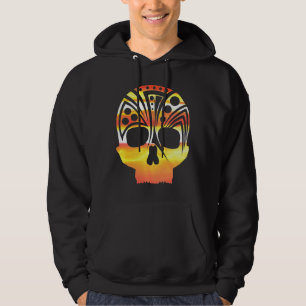 erleuchteter Schädel Hoodie