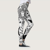 Erleuchtetes Elefantenprodukt Leggings (Rechts)