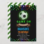 Erleuchtung der Einladung zum dunklen Fußball (Vorne/Hinten)