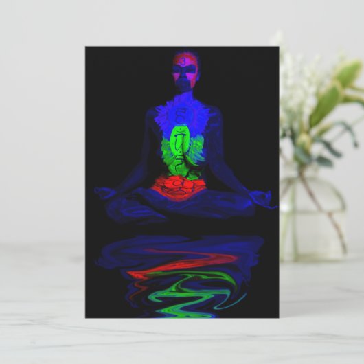 Erleuchtung Einladung (Stehend Vorderseite)