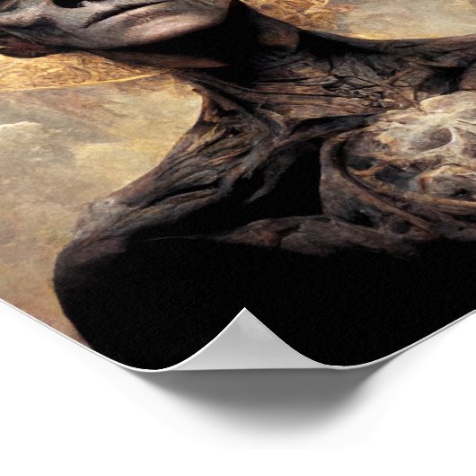 Erleuchtung Fantasy Sci-Fi Art Poster (Ecke)