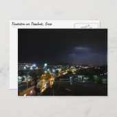 Erleuchtung/Gewitter über Thessaloniki Postkarte (Vorne/Hinten)