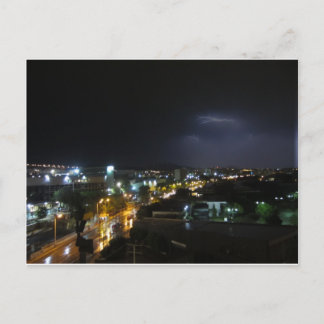 Erleuchtung/Gewitter über Thessaloniki Postkarte