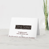 Erleuchtung - Grußkarte Karte (Rückseite)