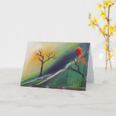 Erleuchtung - Grußkarte Karte (Gelbe Blume)