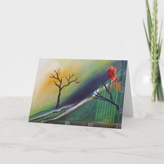 Erleuchtung - Grußkarte Karte (Vorderseite)