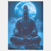 Erleuchtung in Blau Magnet (Vorderseite)
