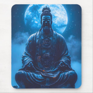 Erleuchtung in Blau Mousepad