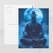 Erleuchtung in Blau Postkarte (Vorne/Hinten)