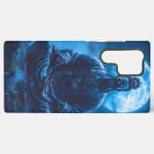 Erleuchtung in Blau Samsung Galaxy Hülle (Rückseite (Horizontal))