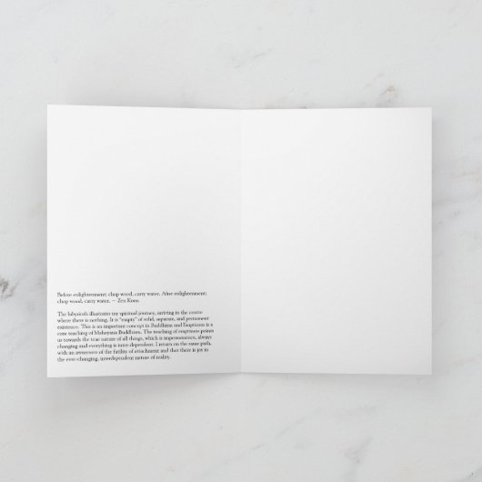 Erleuchtung Karte (Innenseite)