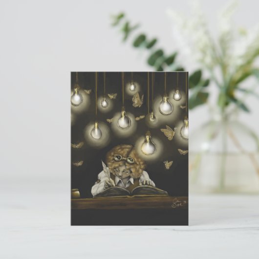 "Erleuchtung" Postkarte (Stehend Vorderseite)