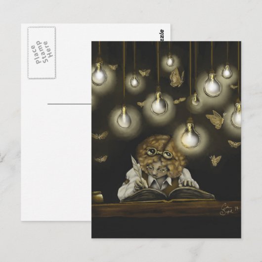 "Erleuchtung" Postkarte (Vorne/Hinten)