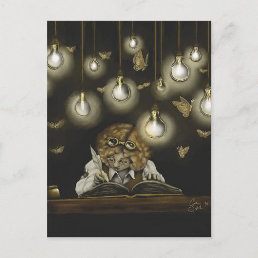 "Erleuchtung" Postkarte (Vorderseite)