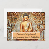 Erleuchtung suchen postkarte (Vorne/Hinten)