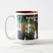 Erleuchtung-Tasse Zweifarbige Tasse (Links)
