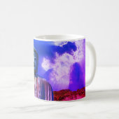 Erleuchtung vermittelt Buddha Statuenfarbe Kaffeetasse (VorderseiteRechts)