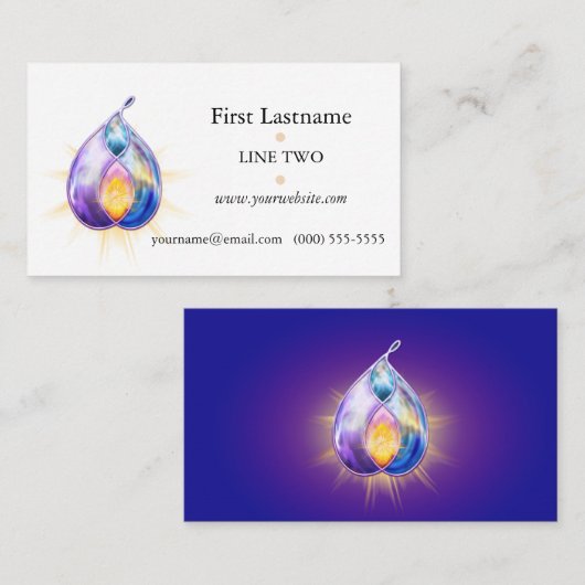 Erleuchtung Visitenkarte (Vorne/Hinten)