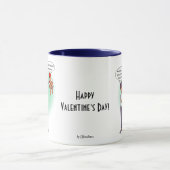 Erlobes Valentinstag Combo Tasse (Zentrum)