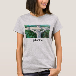 Erlöser Christian Johannes 3:16., Weihnachten- Os T-Shirt