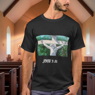 Erlöser Christian Johannes 3:16., Weihnachten- Os T-Shirt