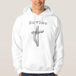 Erlöser Christian Kreuz Hoodie
