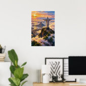 Erlöser über den Wolken Poster (Heimbüro)