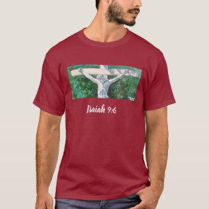 Erlöser Weihnachten Original handgemalte Kunst T-Shirt