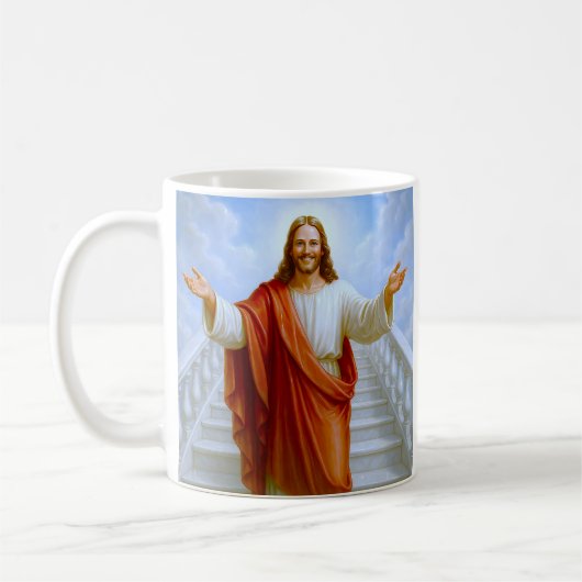 Erlösschritte begrüßen kaffeetasse (Links)