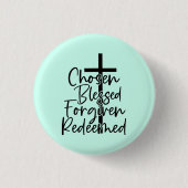 Erlöst Button (Vorderseite)