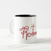 Erlöste Christliche Glaubensüberhöre Zweifarbige Tasse (Vorderseite Links)