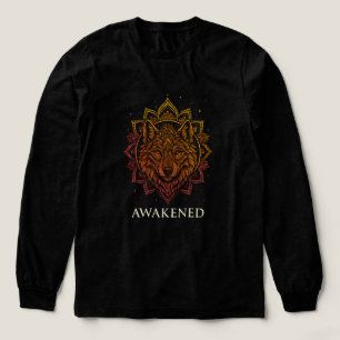 Erlöster Wolf Mandala Spirituelles Design Tri-Blend Shirt