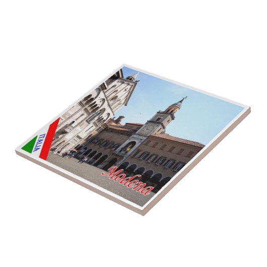 ERM010 MODENA, Rathaus und Dom, Fliese (Seite)