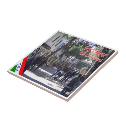 ERM022 RICCIONE, Viale Ceccarini, Italien, Fliese (Seite)