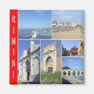 ERM023 RIMINI, Mosaik, Italien, Kühlschrank Magnet